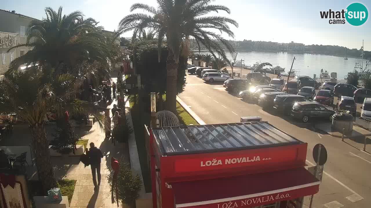 Spletna kamera Novalja – Obala Petra Krešimira IV