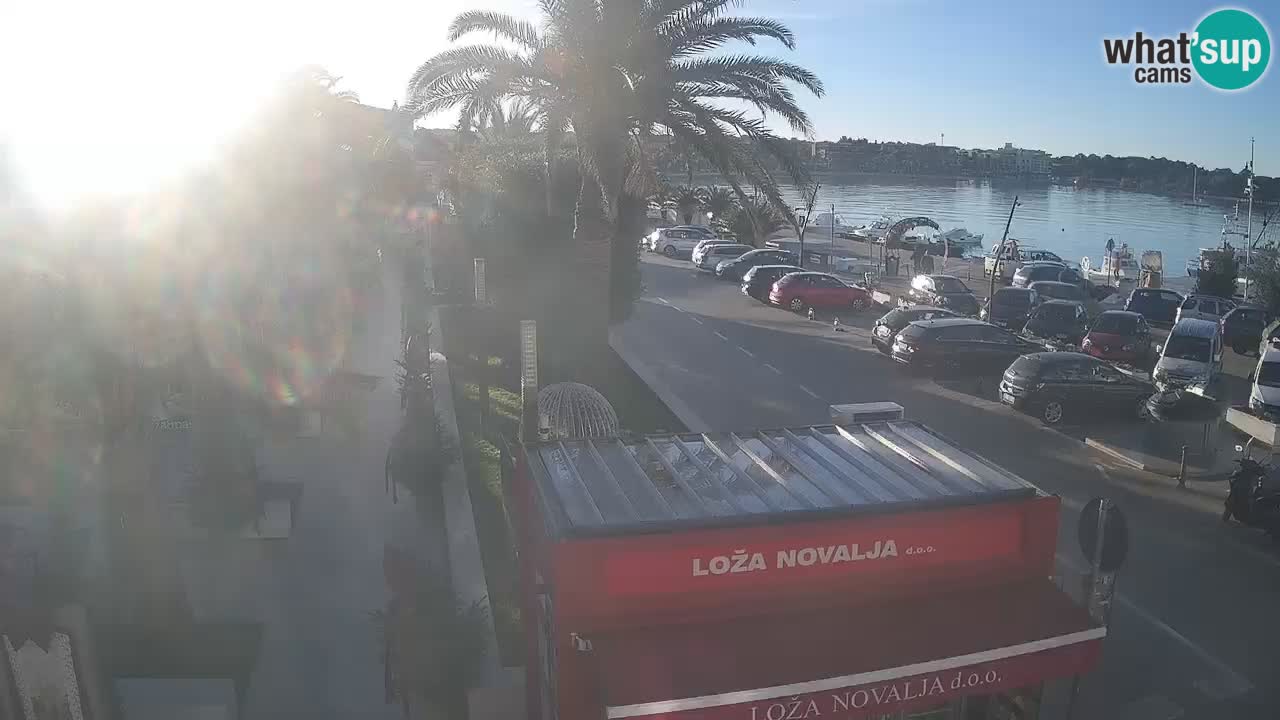 Spletna kamera Novalja – Obala Petra Krešimira IV