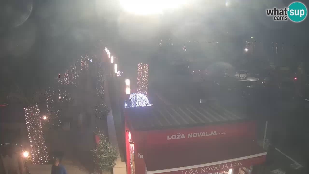 Spletna kamera Novalja – Obala Petra Krešimira IV