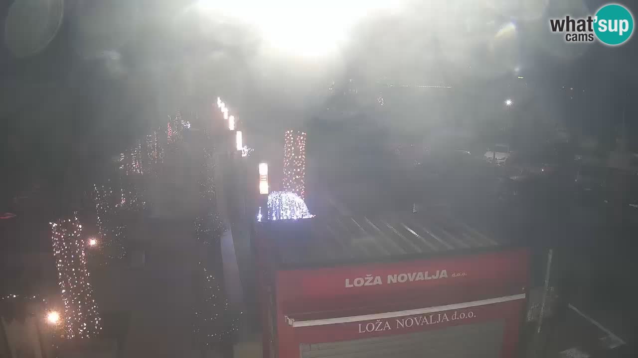 Spletna kamera Novalja – Obala Petra Krešimira IV