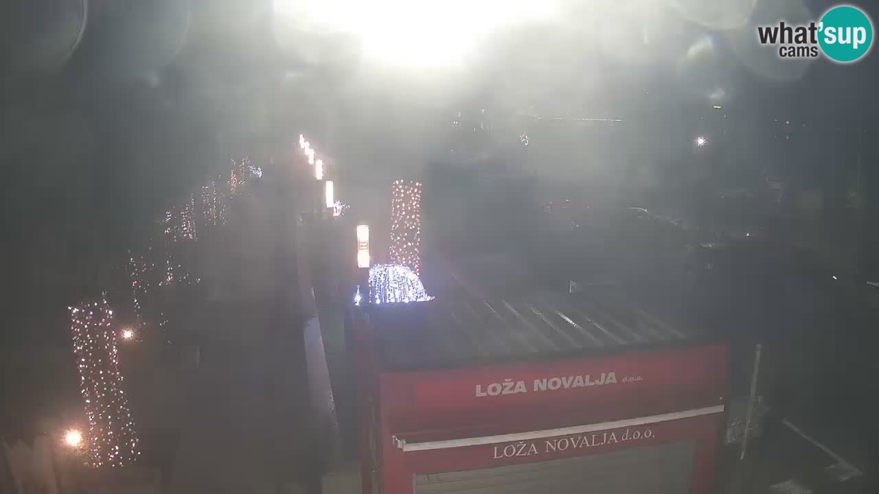 Camera en diecto Novalja – Obala Petra Krešimira IV