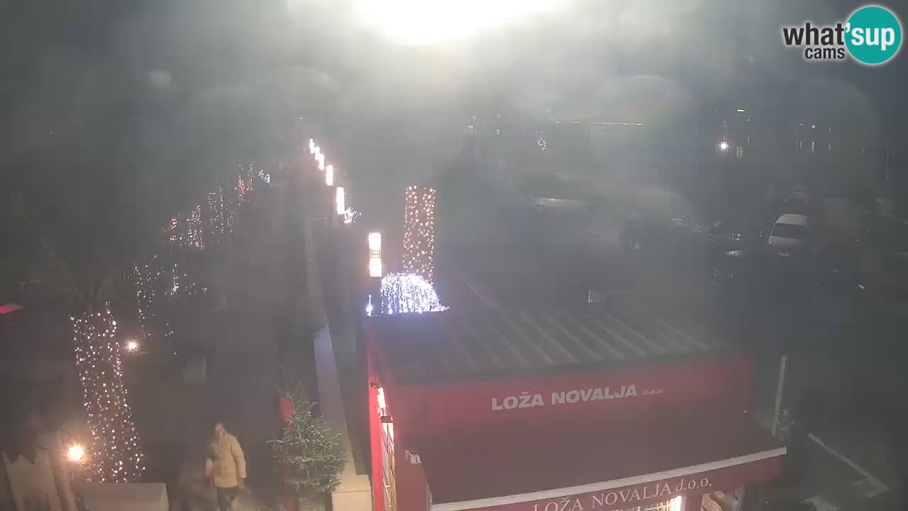 Live cam Novalja – Obala Petra Krešimira IV