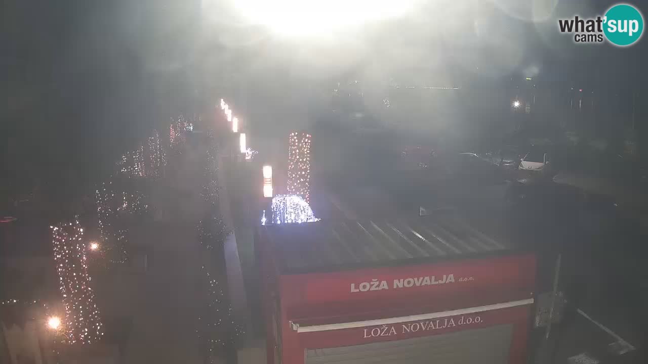 Spletna kamera Novalja – Obala Petra Krešimira IV