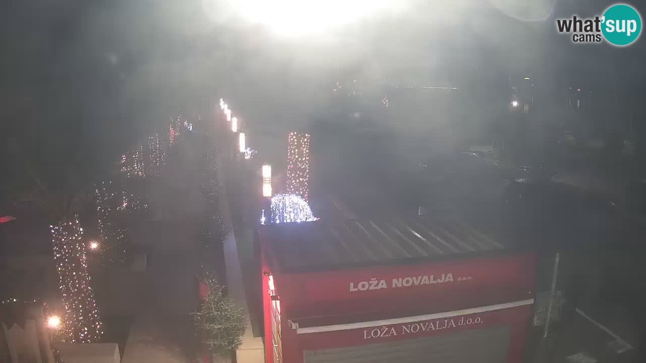 Web kamera Novalja – Obala Petra Krešimira IV