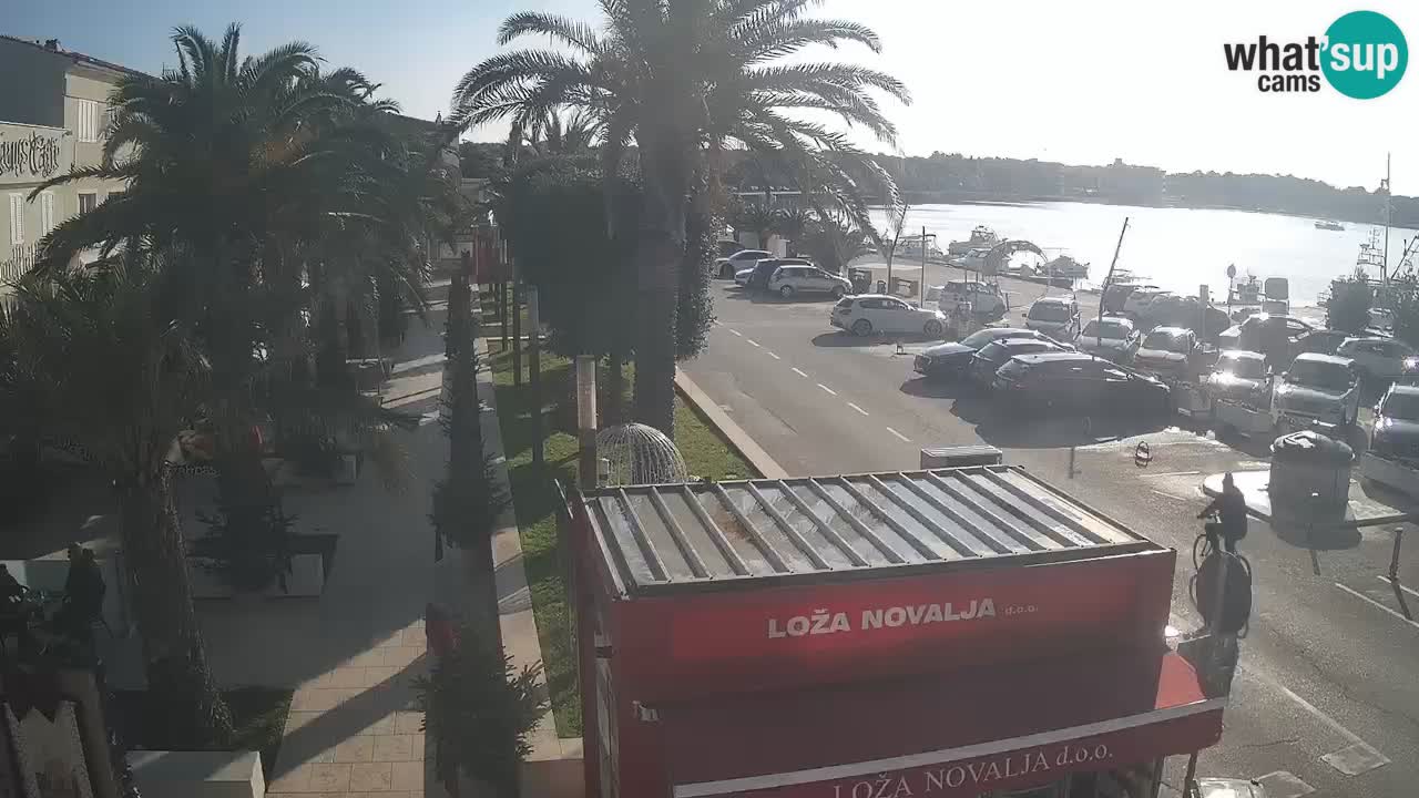 Spletna kamera Novalja – Obala Petra Krešimira IV