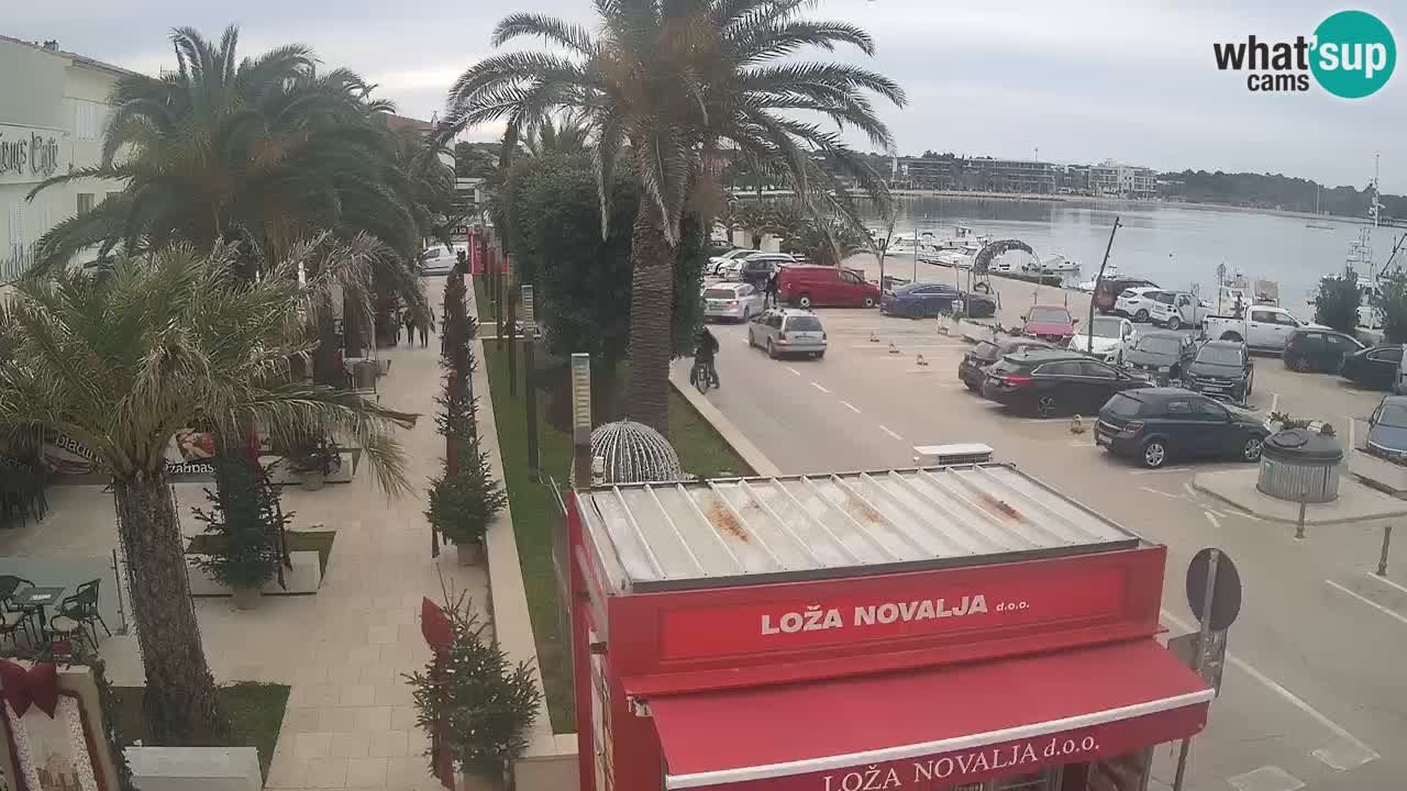Webcam live Novalja – Obala Petra Krešimira IV