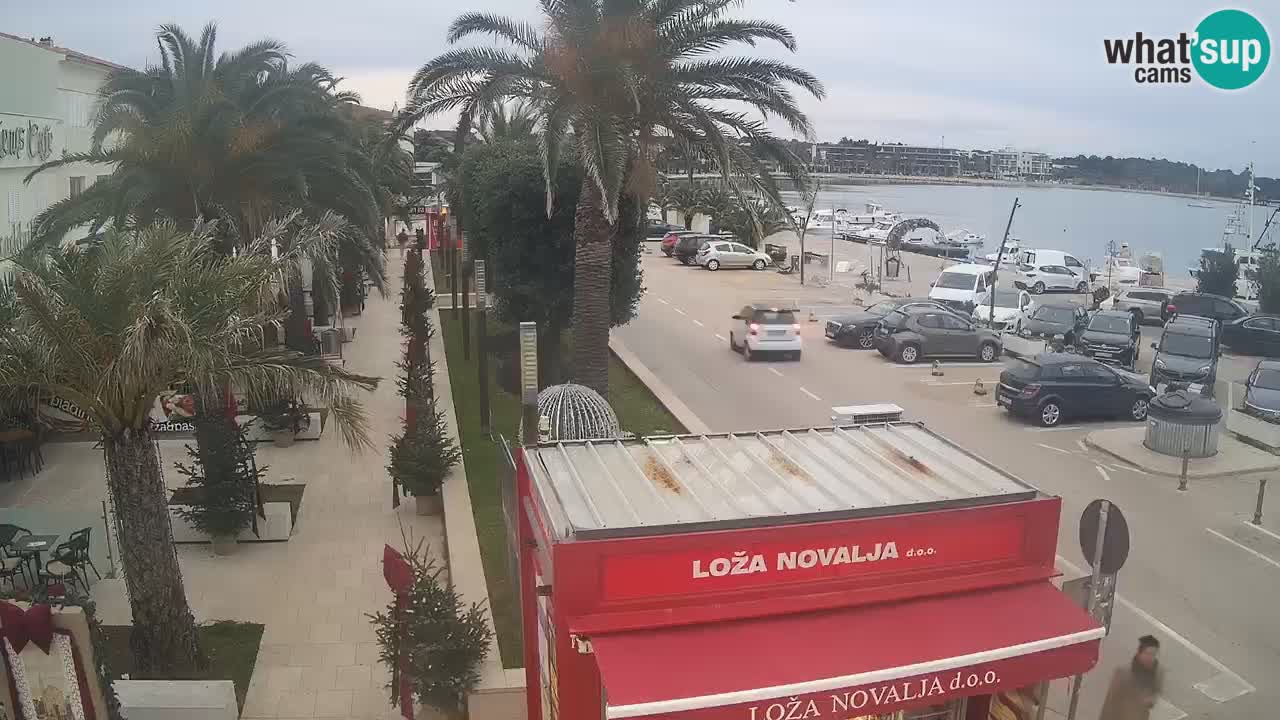 Spletna kamera Novalja – Obala Petra Krešimira IV