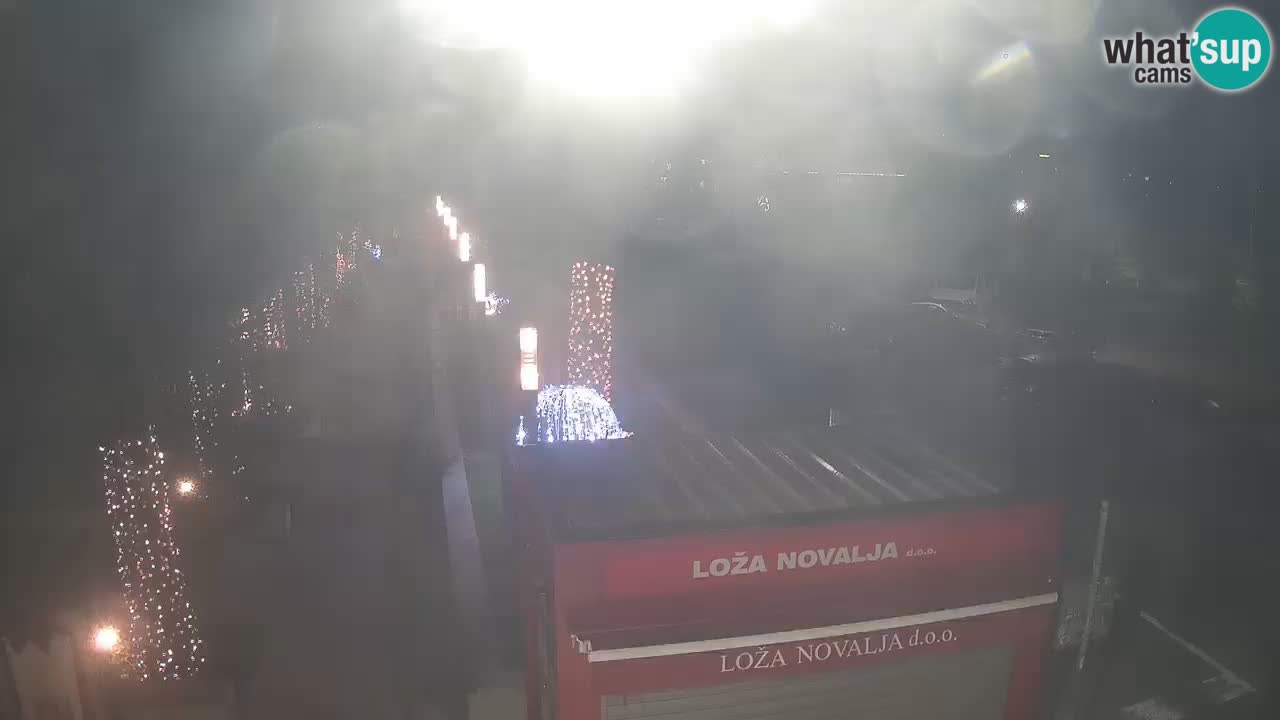 Spletna kamera Novalja – Obala Petra Krešimira IV