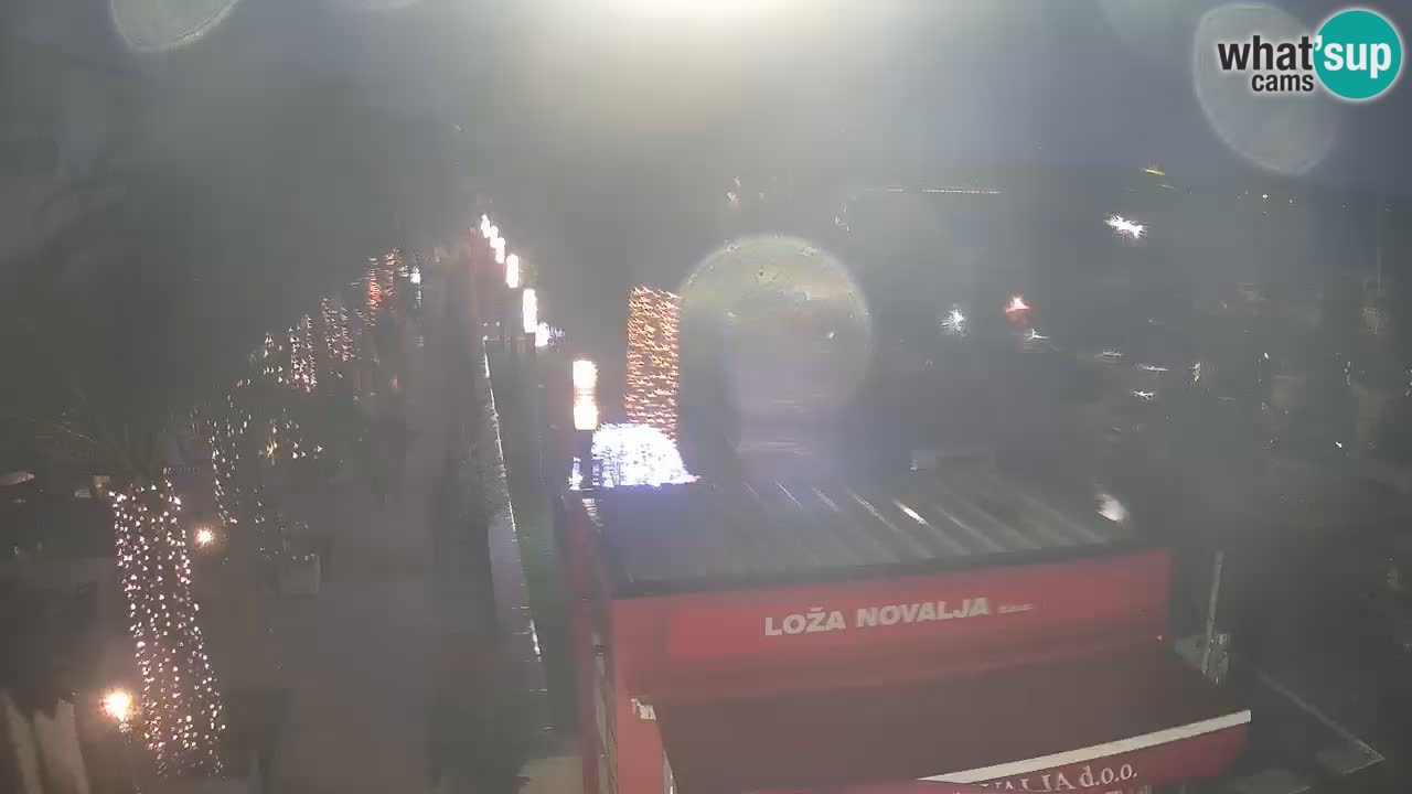 Spletna kamera Novalja – Obala Petra Krešimira IV