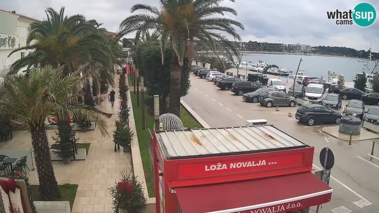 Camera en diecto Novalja – Obala Petra Krešimira IV