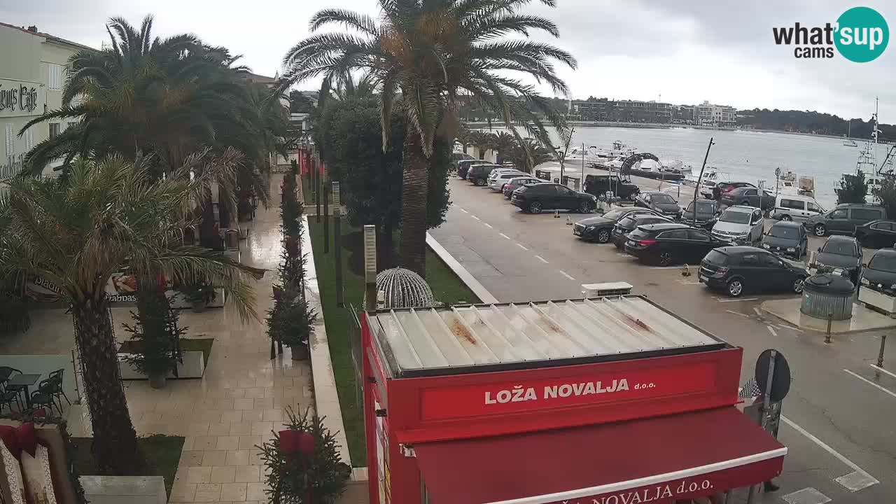 Spletna kamera Novalja – Obala Petra Krešimira IV