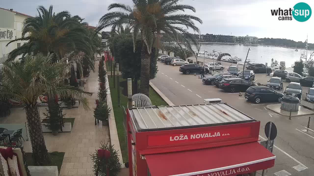 Web kamera Novalja – Obala Petra Krešimira IV