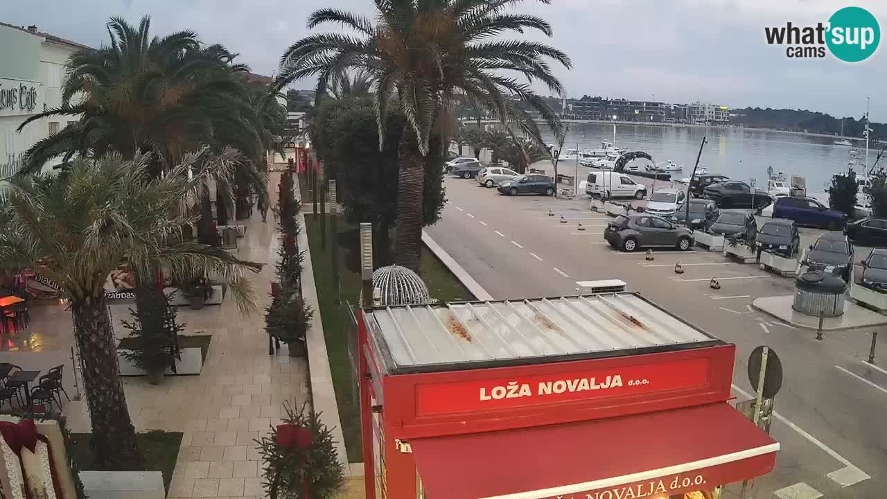 Web kamera Novalja – Obala Petra Krešimira IV