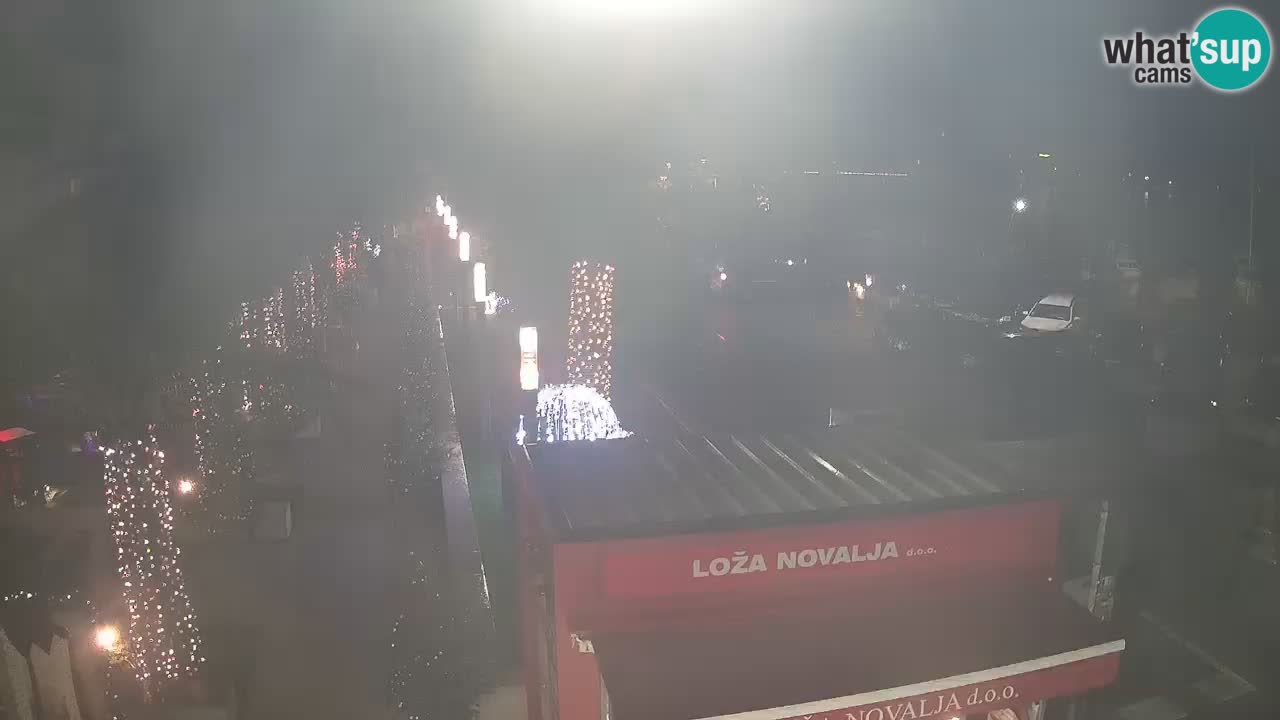 Live cam Novalja – Obala Petra Krešimira IV