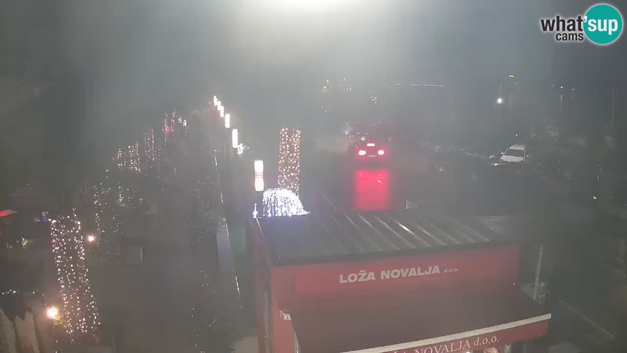 Camera en diecto Novalja – Obala Petra Krešimira IV