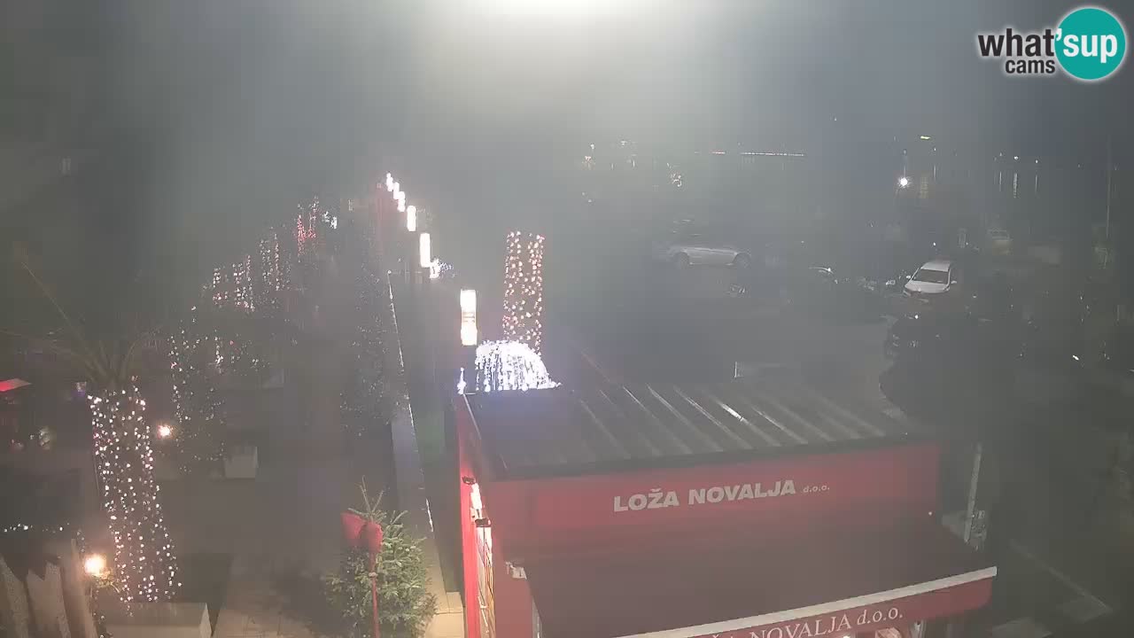 Camera en diecto Novalja – Obala Petra Krešimira IV