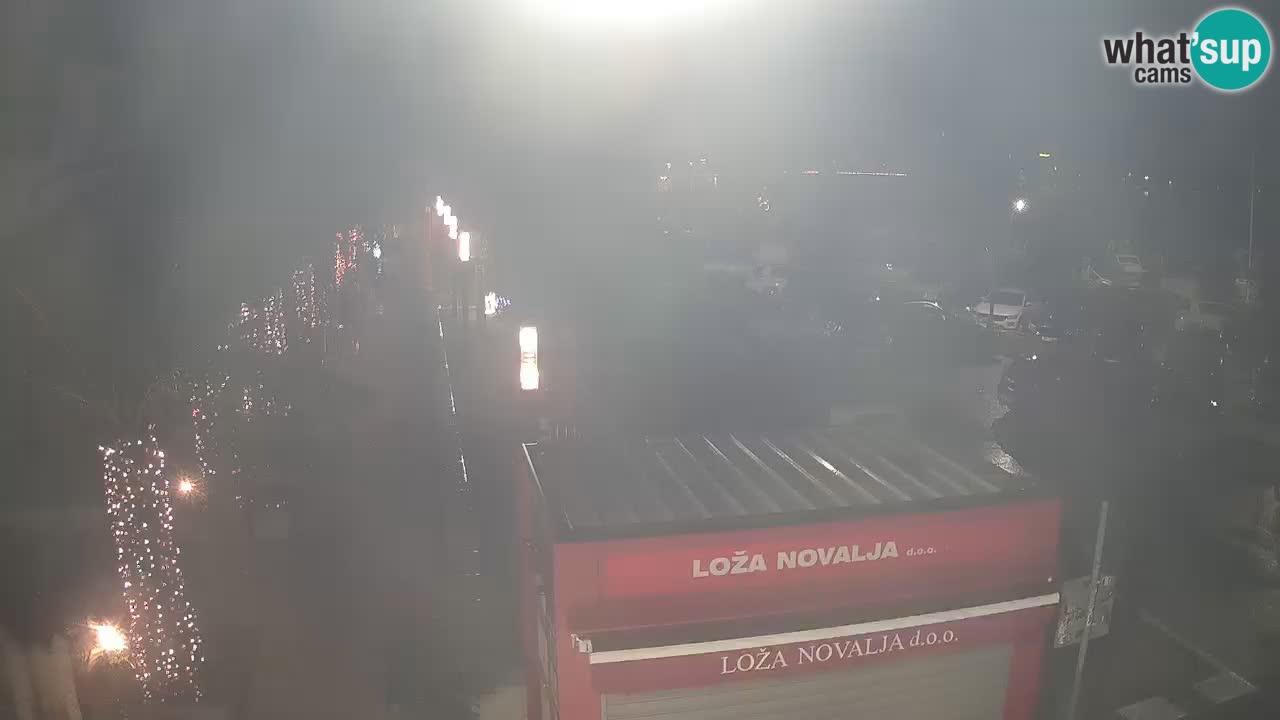 Spletna kamera Novalja – Obala Petra Krešimira IV