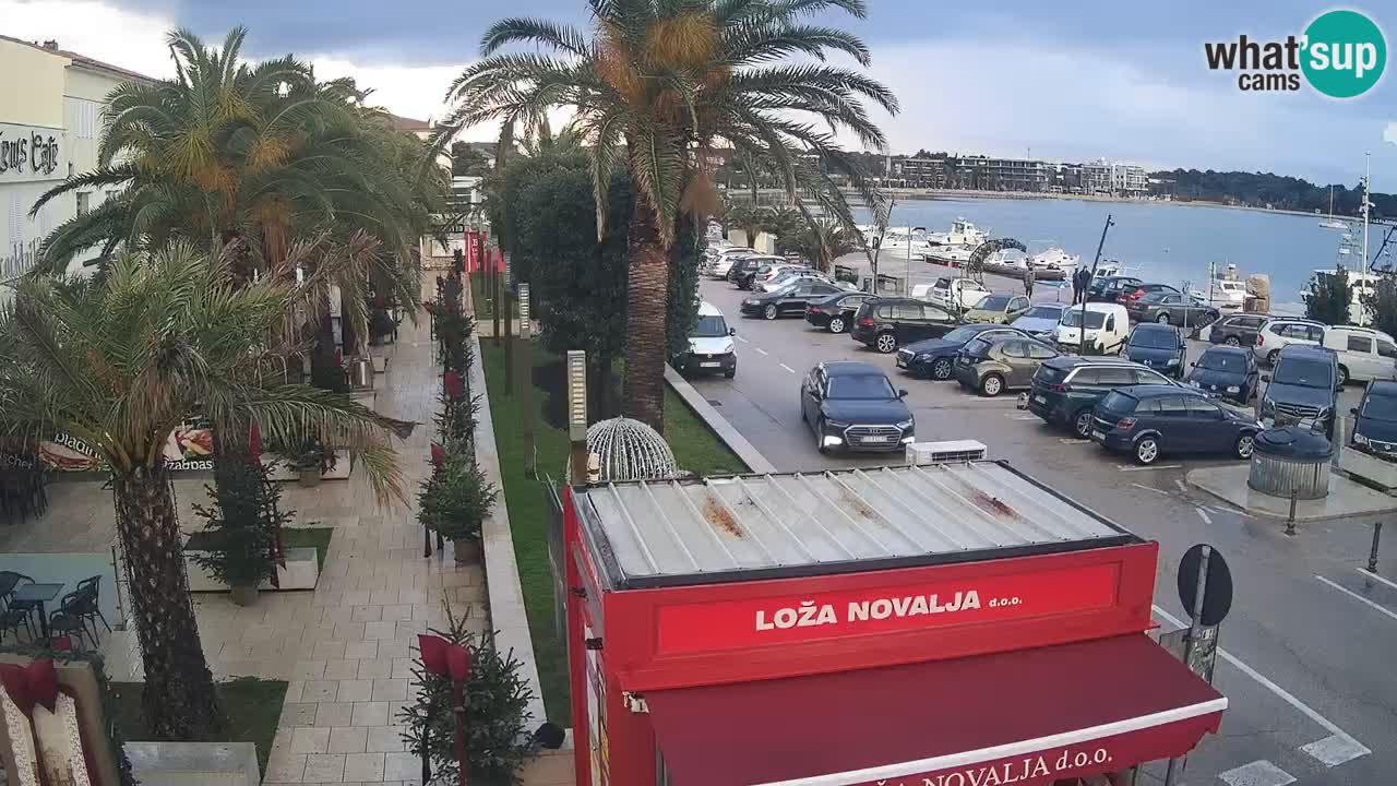 Spletna kamera Novalja – Obala Petra Krešimira IV