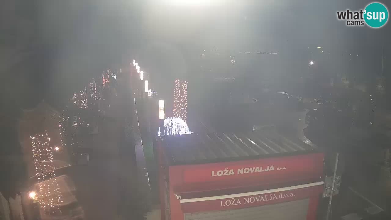 Spletna kamera Novalja – Obala Petra Krešimira IV