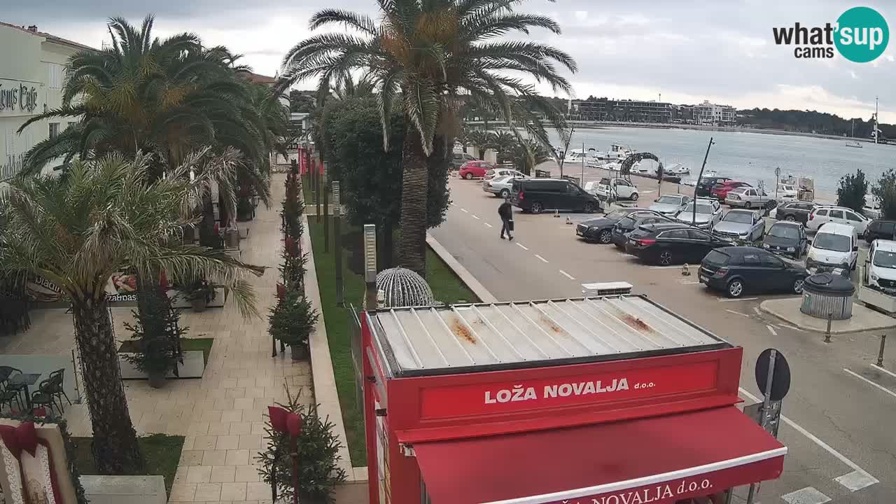 Spletna kamera Novalja – Obala Petra Krešimira IV