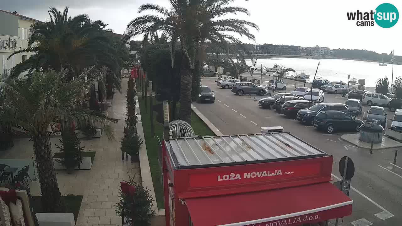 Web kamera Novalja – Obala Petra Krešimira IV