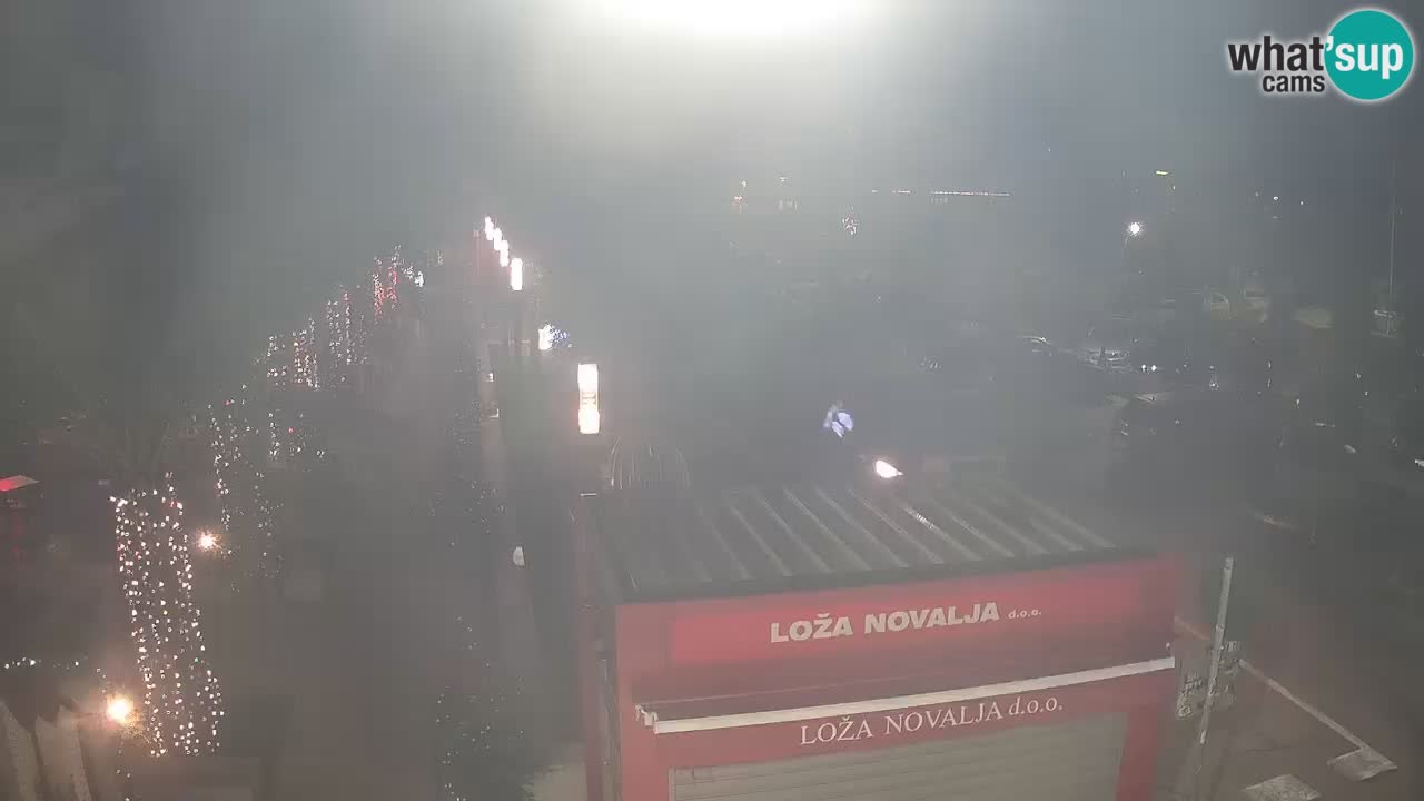 Spletna kamera Novalja – Obala Petra Krešimira IV