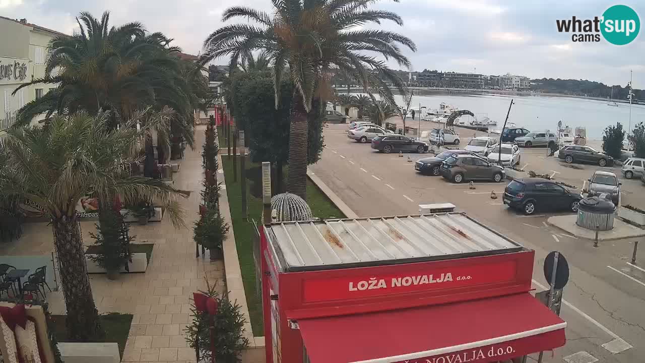 Spletna kamera Novalja – Obala Petra Krešimira IV