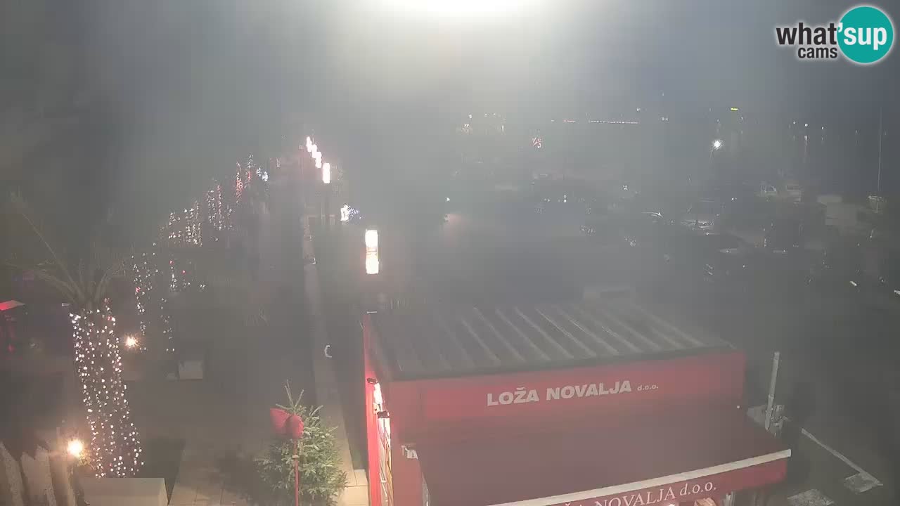 Live cam Novalja – Obala Petra Krešimira IV