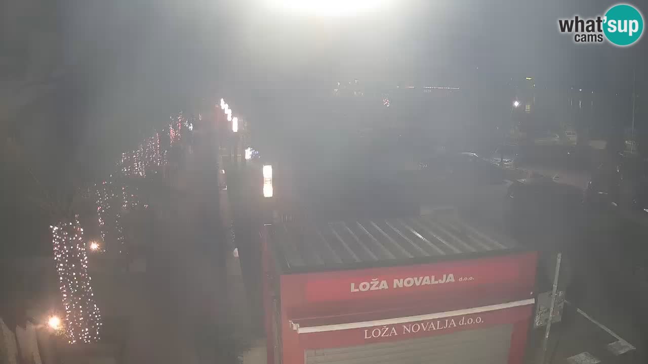 Spletna kamera Novalja – Obala Petra Krešimira IV