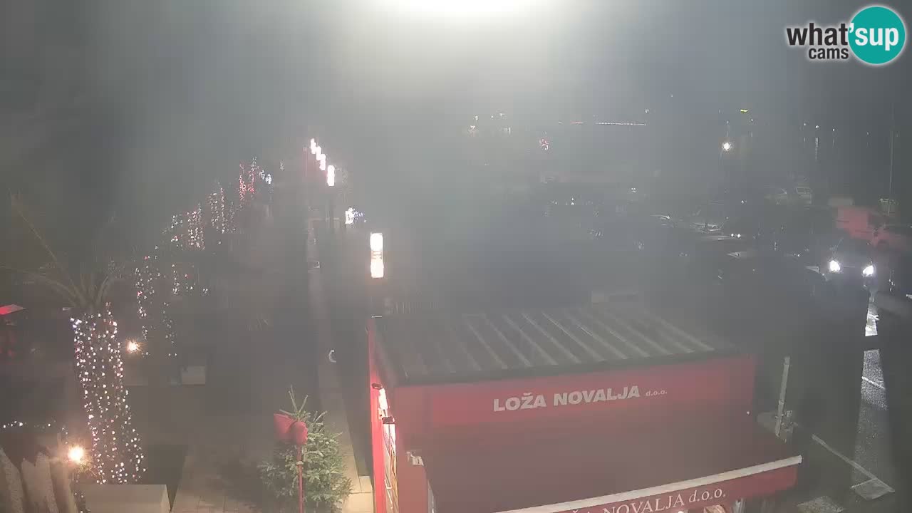 Live cam Novalja – Obala Petra Krešimira IV