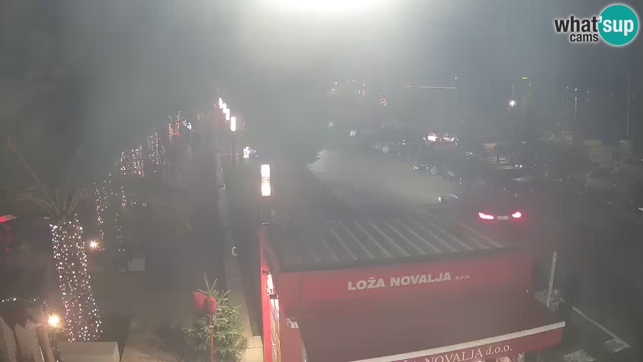 Web kamera Novalja – Obala Petra Krešimira IV