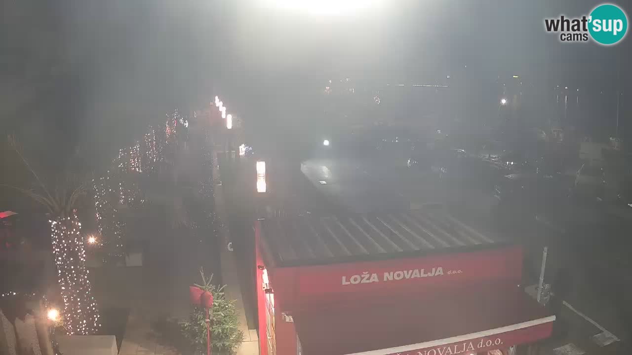 Webcam live Novalja – Obala Petra Krešimira IV