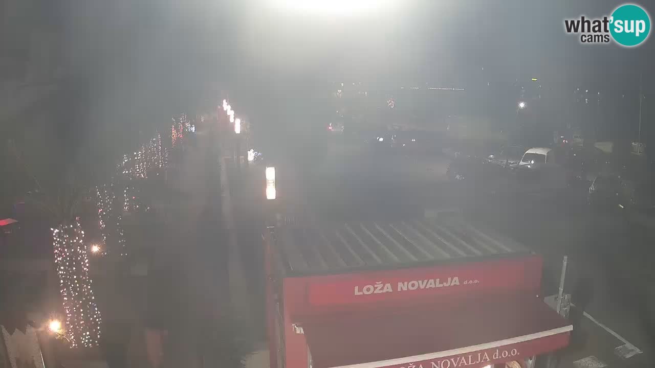 Web kamera Novalja – Obala Petra Krešimira IV