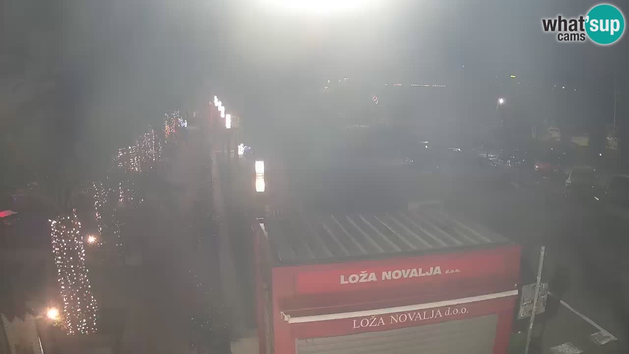 Webcam live Novalja – Obala Petra Krešimira IV
