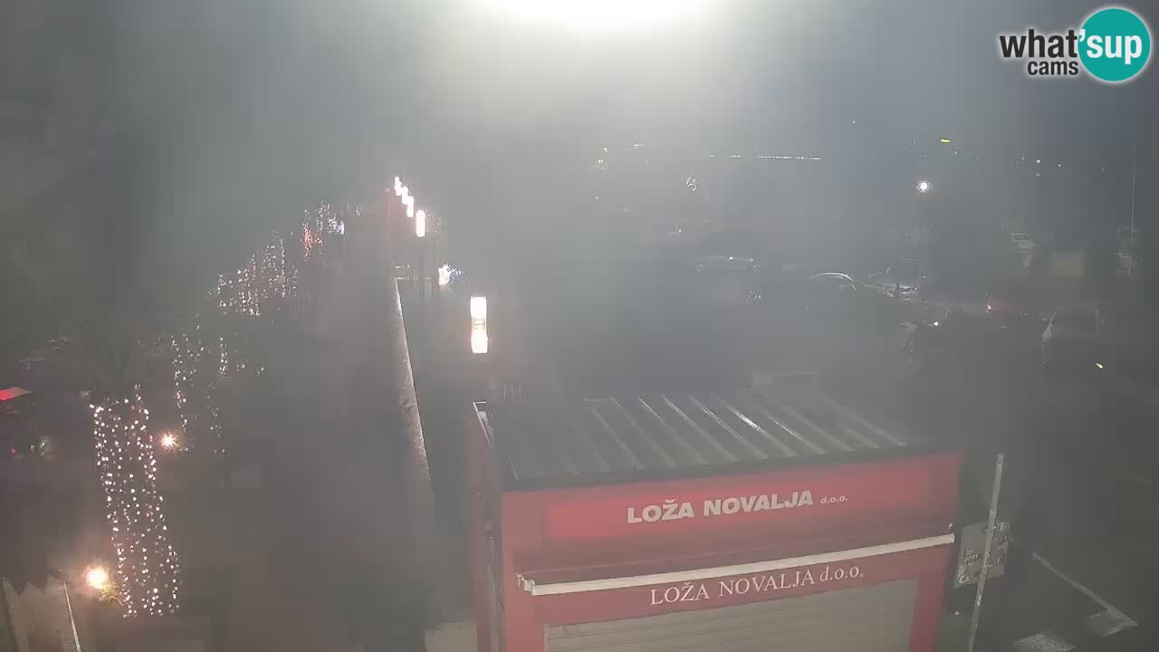 Spletna kamera Novalja – Obala Petra Krešimira IV