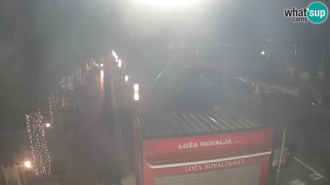 Spletna kamera Novalja – Obala Petra Krešimira IV