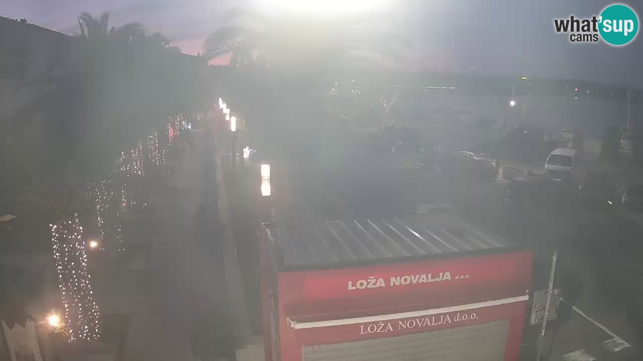 Web kamera Novalja – Obala Petra Krešimira IV