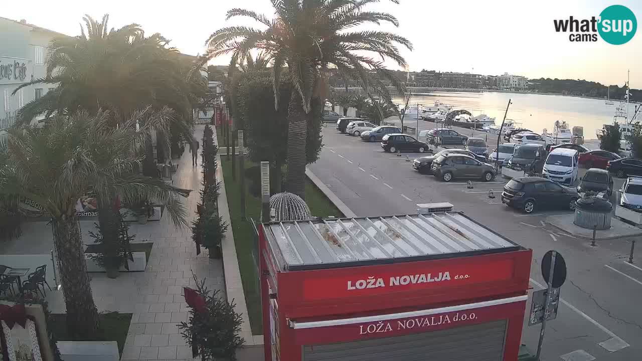 Spletna kamera Novalja – Obala Petra Krešimira IV