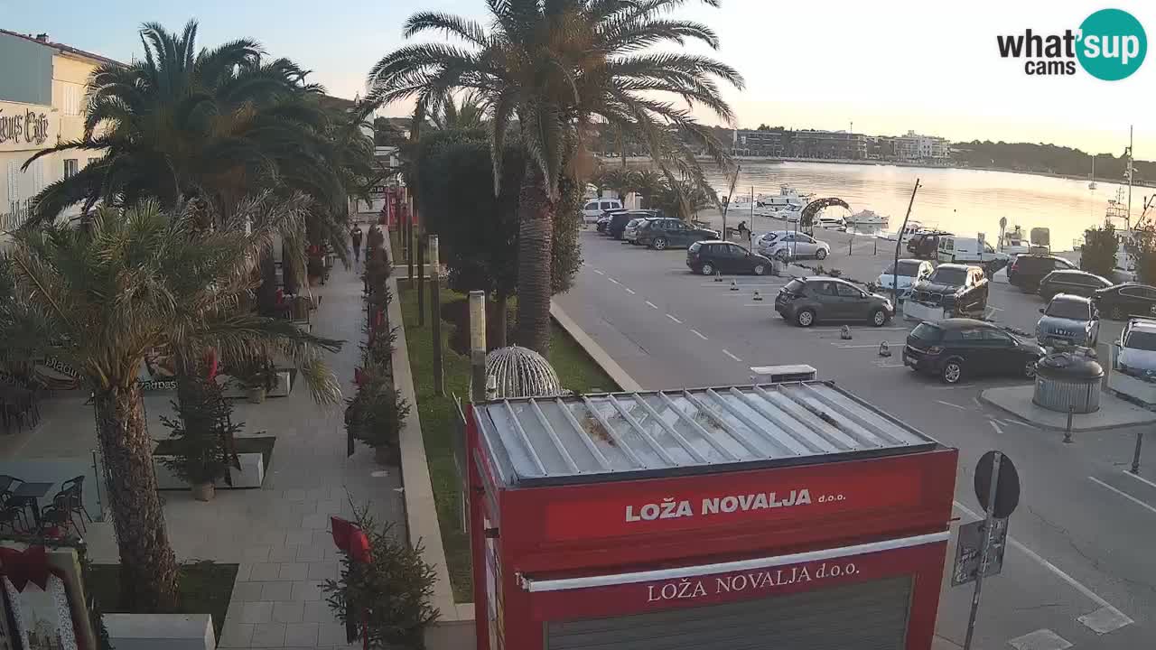 Web kamera Novalja – Obala Petra Krešimira IV