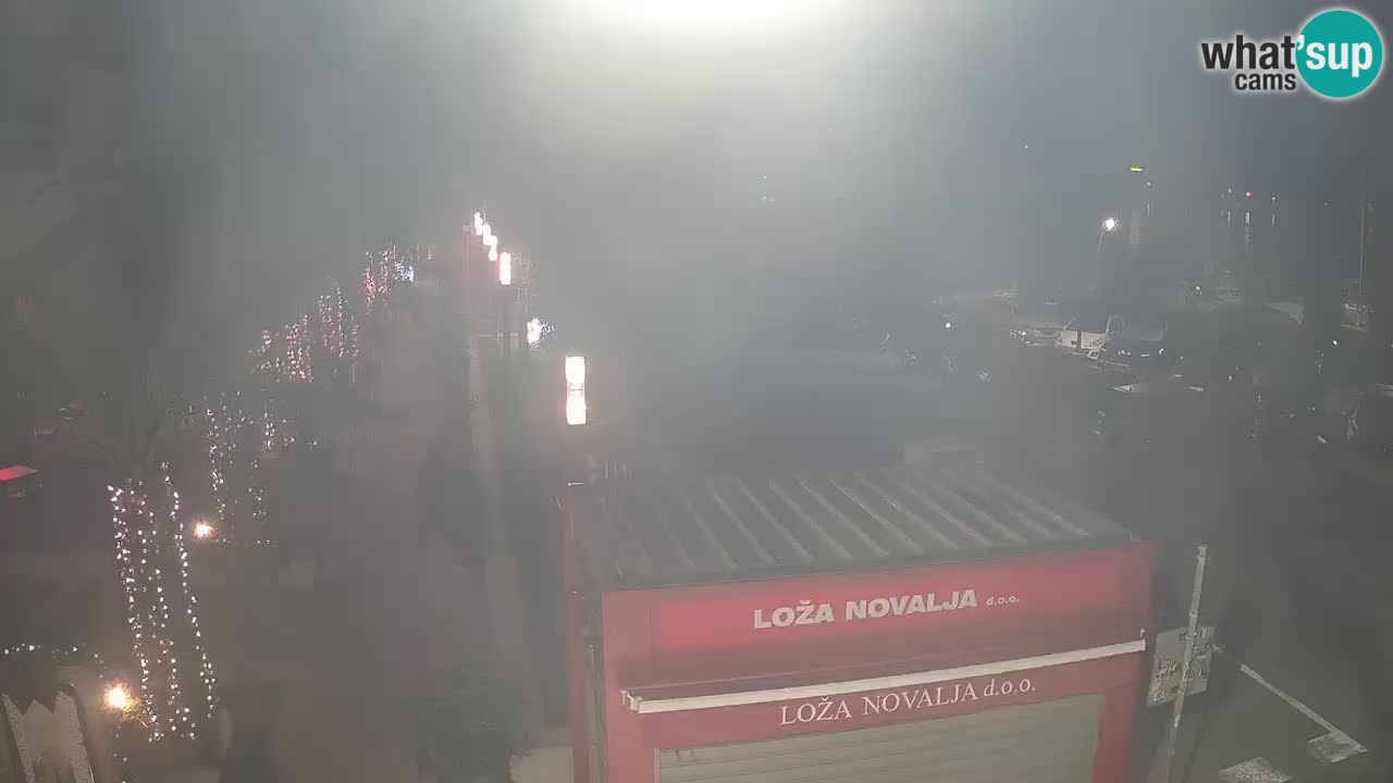 Web kamera Novalja – Obala Petra Krešimira IV