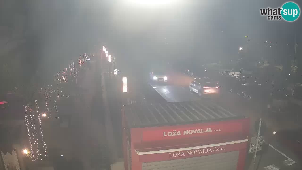 Camera en diecto Novalja – Obala Petra Krešimira IV