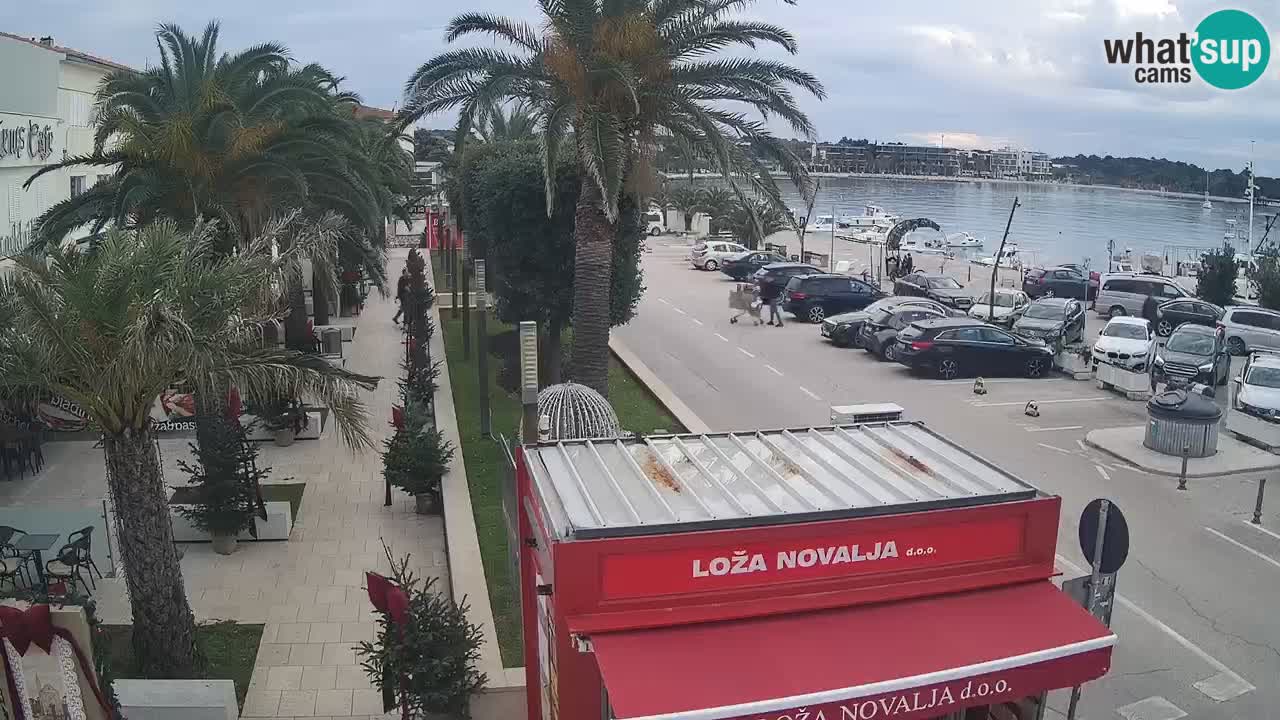 Web kamera Novalja – Obala Petra Krešimira IV