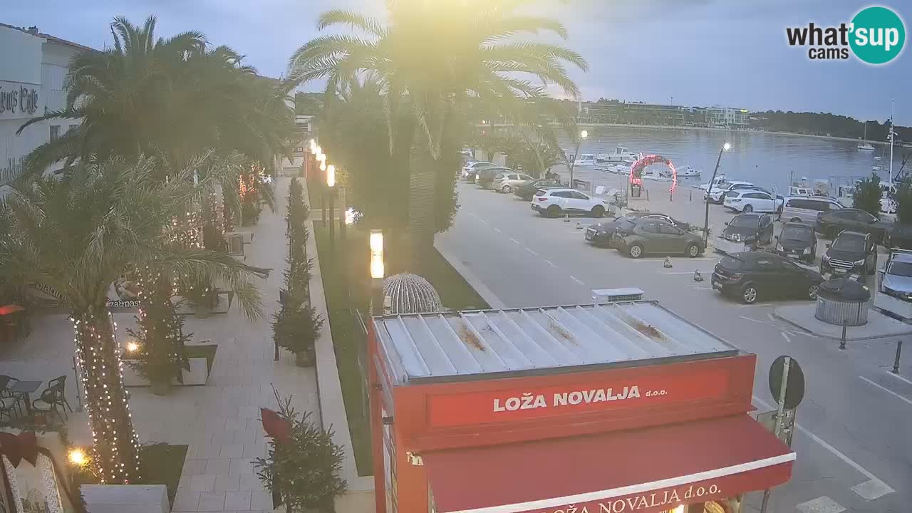 Web kamera Novalja – Obala Petra Krešimira IV