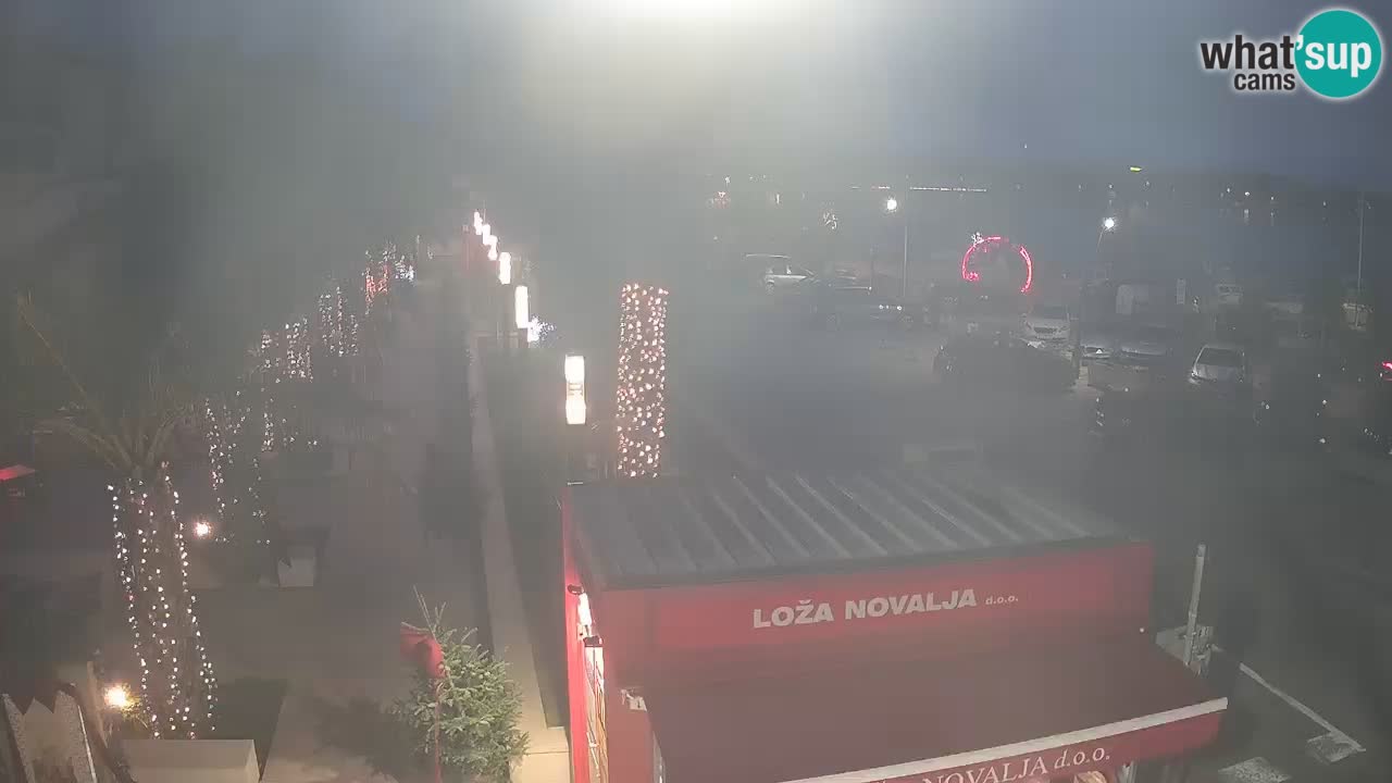 Spletna kamera Novalja – Obala Petra Krešimira IV