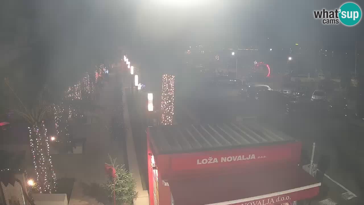 Webcam live Novalja – Obala Petra Krešimira IV