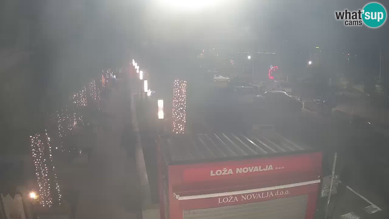 Web kamera Novalja – Obala Petra Krešimira IV