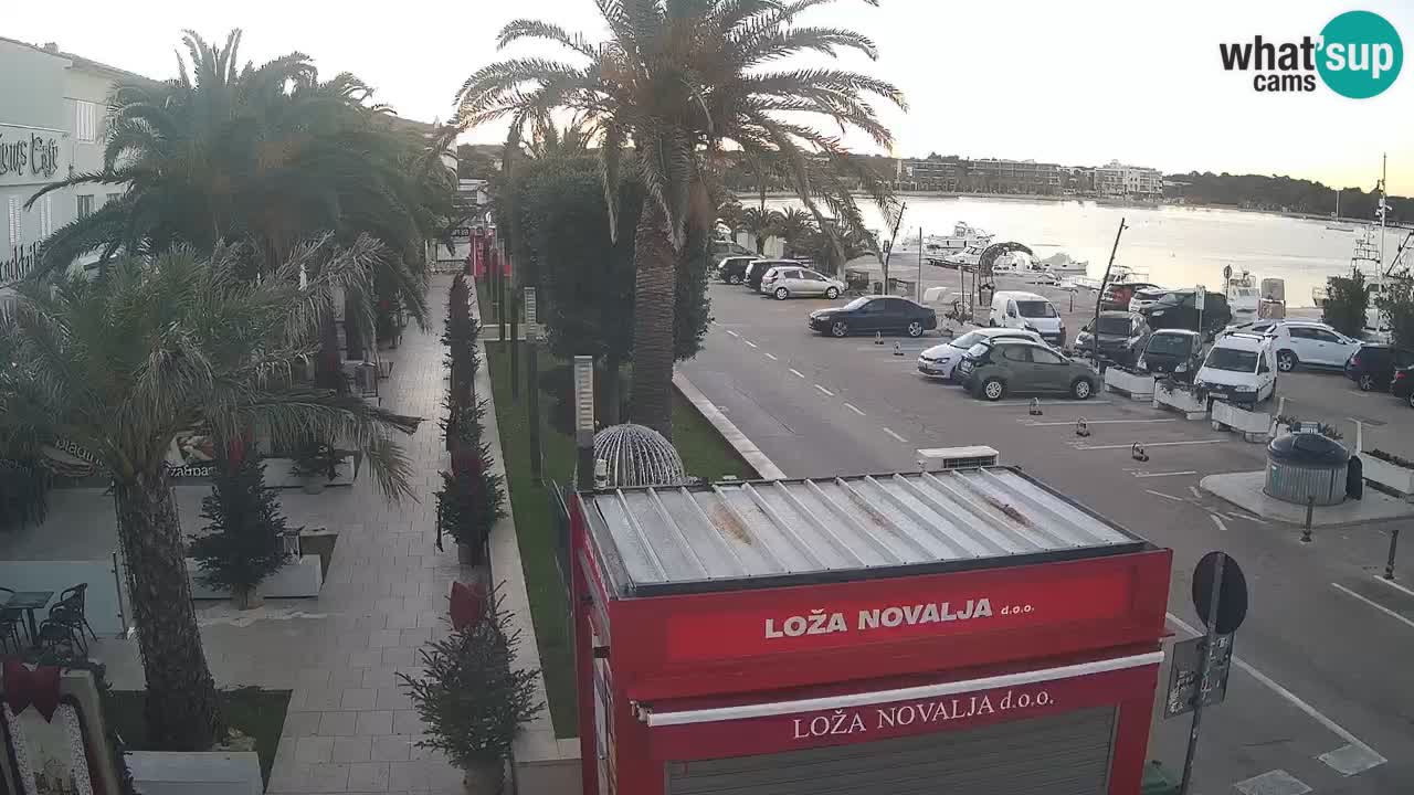 Web kamera Novalja – Obala Petra Krešimira IV