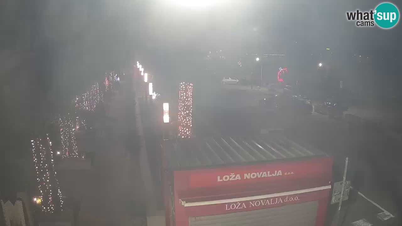 Camera en diecto Novalja – Obala Petra Krešimira IV