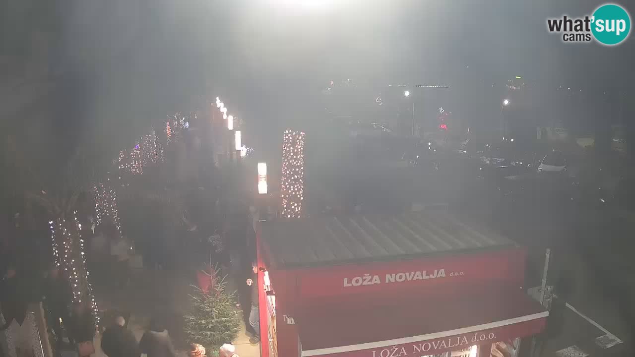 Camera en diecto Novalja – Obala Petra Krešimira IV