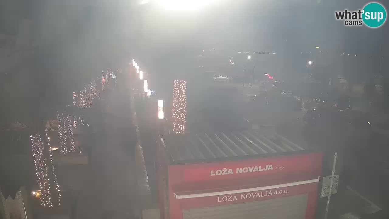 Web kamera Novalja – Obala Petra Krešimira IV